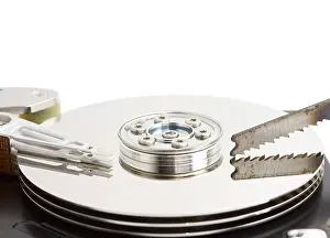 Electronic Hardware Drucke: Open hard disk drive