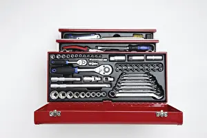Studio Shot Tools Drucke: Open toolbox, view from above