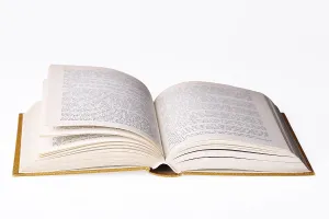 Cracked Open Book Drucke: Opened book, cutout