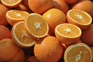 Orange Colored Fruits Drucke: Oranges, oranges, oranges, fruit