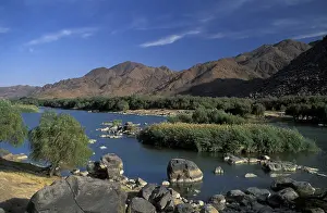Namibian Mountains Drucke: Oranje River, Namibia