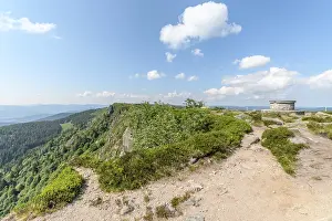 Springtime In Alsace France Drucke: Orientation table in the High Vosges in spring