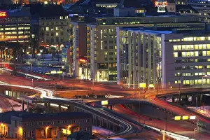 Urban Architecture At Night Drucke: Oslo by night