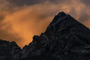 Deserted Mountain Valley Drucke: Otztal mountains with dramatic sky