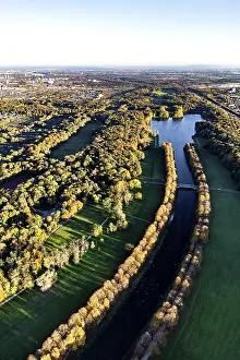 Germany Waterfront Photography Drucke: Outer green belt with Decksteiner Weiher