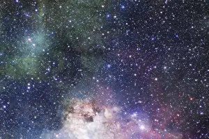 Emission Nebula Pictures Drucke: Outer space, cosmic landscape. Nebula