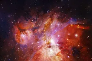 Astronomy Pictures Online Drucke: Cluster of stars in deep space