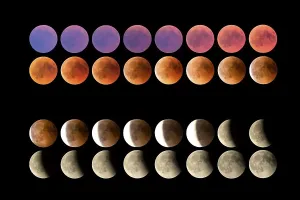 Lunar Eclipse Germany Drucke: Lunar eclipse, 27.07.2018 22.28 to 28