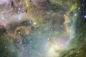 Deep Space Exploration Drucke: Outer space. Science fiction cosmos