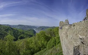 Lower Austria Landmark Drucke: Outer wall of Aggstein Ruin, Wachau