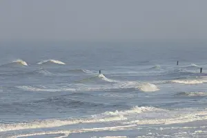 Northern Beach Germany Drucke: Outgoing waves on the northern beach