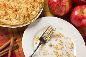 Apple Pie Drucke: Overhead abstract of apple pie