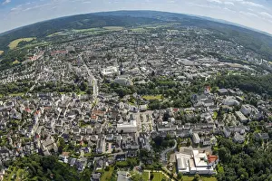 Central Europe Mountainous Landscape Drucke: Overview of Ansberg from the west