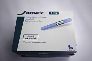 Bilder Datiert 9. März 2024: Verpackung für subkutane Anwendung von Ozempic-Medikament.