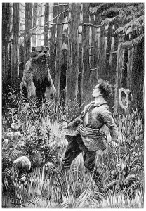 Wild Animal Illustration Drucke: At twenty paces, stood a huge bear