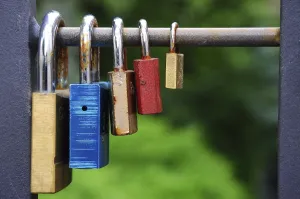 Padlock Symbol Drucke: Padlocks as a symbol of loyalty