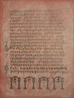 Seite des Codex argentius in Uppsala