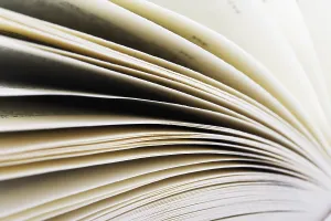 Studio Shot Of A Book Drucke: Pages of a book