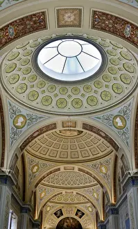 European Wall Fresco Drucke: Painted ceiling at the Hermitage, St