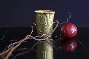 Colourful Easter Eggs Germany Drucke: Painted Easter egg, Dresden, Saxony