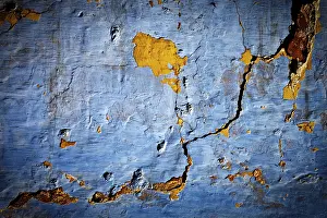 Plaster Wall Texture Drucke: Painted plaster wall texture