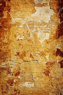 Close Up Plaster Wall Drucke: Painted plaster wall texture