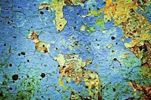 Full Frame Texture Image Drucke: Painted plaster wall texture