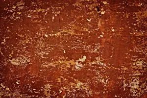 Detailed View Of A Wall Drucke: Painted plaster wall texture