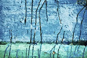 Deserted Painted Walls Drucke: Painted wall texture