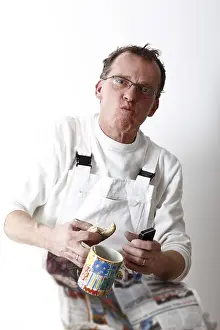 White Bread Snack Drucke: Painter taking a break