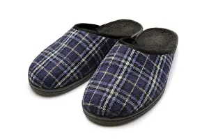 Deserted Studio Background Drucke: Pair of slippers