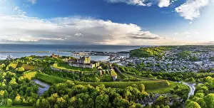 Aerial Photography UK Drucke: Panorama of Dover Castle from a drone