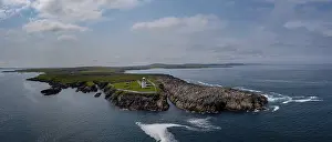 Irish Coastline Photography Drucke: Panorama landscape of St