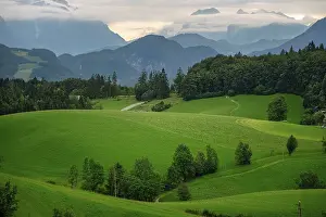 Austria Alps Panorama Drucke: panoramic view at the alps of austria