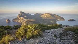 Tramuntana Mountain Range View Drucke: Panoramic view of Formentor Peninsula