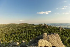 Bavarian Forest Panorama Drucke: Panoramic view from the Hochstein