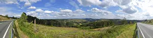 European Countryside Drucke: Panoramic view of a landscape with roads