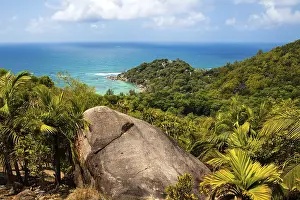 Deserted Island Landscape Drucke: Panoramic view from the lookout