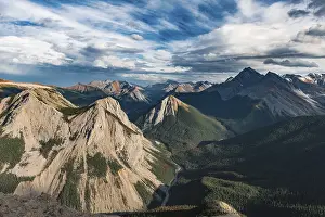 Panoramic Mountain Landscape Drucke: Panoramic view of mountain landscape