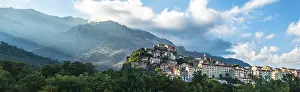 Corsica Panorama Drucke: Panoramic view of mountains and surroundings