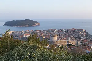 UNESCO World Heritage Site View Drucke: Panoramic view of the old town from Mount Srd