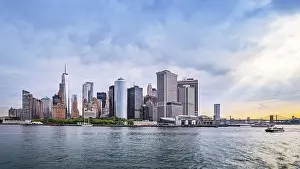 Urban Landscape Photography NYC Drucke: panoramic view at the skyline of manhattan