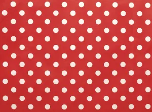 Plain Colored Background Photo Drucke: Paper texture with white dots on a red background