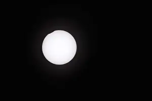 Northern Germany Deserted Landscape Drucke: Partial solar eclipse 10.06.2021, end 13