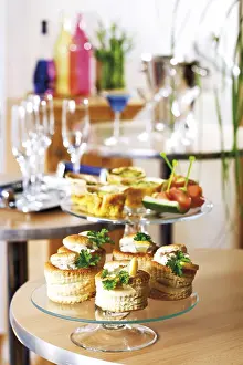 Studio Background Cuisine Drucke: Party buffet