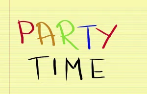 Symbolic Party Picture Drucke: Party Time Concept