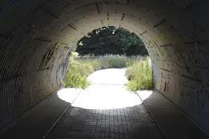 No People On The Road Drucke: Passage under a road