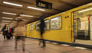 Public Transportation Germany Drucke: Passengers on the Berlin Underground