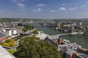 Drucke von Passerelle l'Enjambee, Fußgängerbrücke über die Maas oder Maas, Fluss, Namur, Wallonien, Belgien Passerelle l'Enjambe, Fußgängerbrücke über die Maas oder Meuse ,Fluss,Namur,Wallonien,Belgien Maas Drucke: Passerelle l'Enjambee
