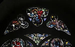 Southern Germany Historic Architecture Drucke: Passion window from the workshop of Hans Acker in Ulm Minster